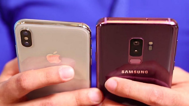 The Galaxy S9 vs. the iPhone